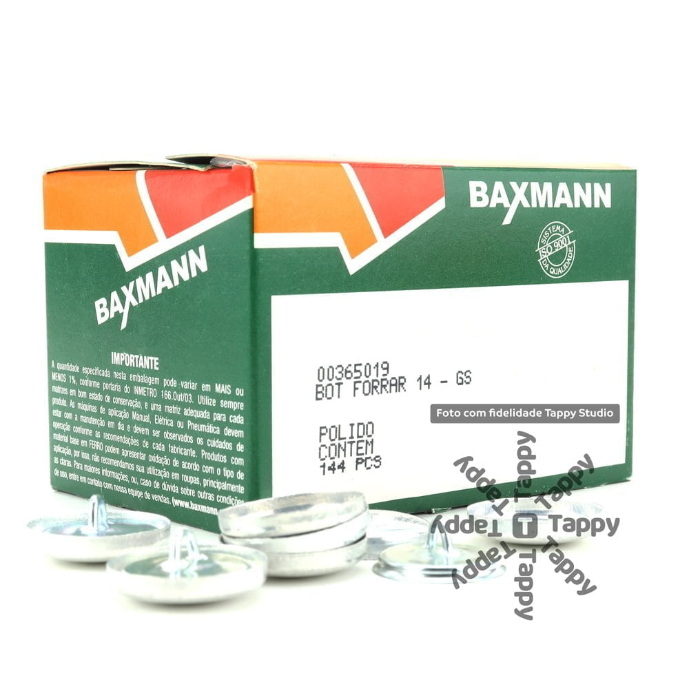 Botão de Forrar Baxmann Bombê para Capitonê - 14mm - Imagem 2