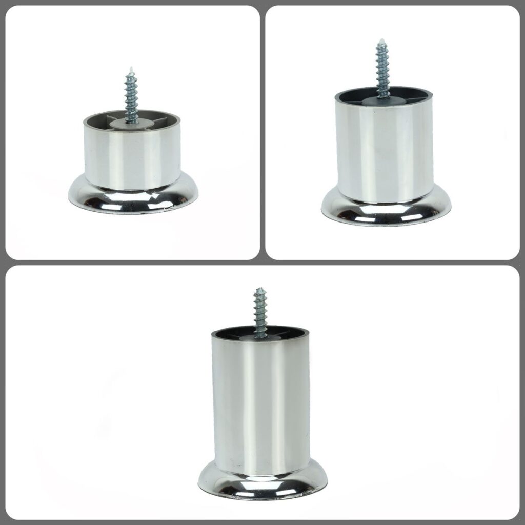 Pé Tubo de PVC Metalizado de 04cm, 06cm e 08cm