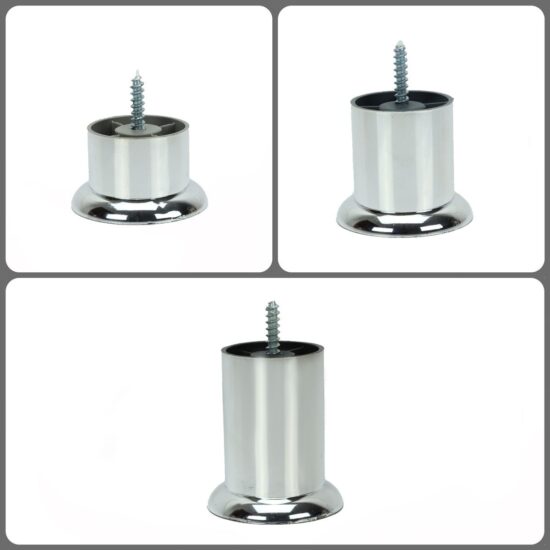 Pé Tubo de PVC Metalizado de 04cm, 06cm e 08cm