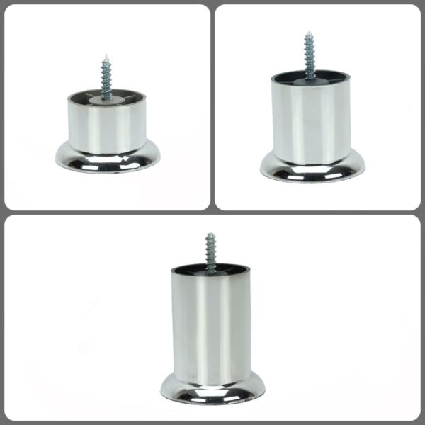 Pé Tubo de PVC Metalizado de 04cm, 06cm e 08cm