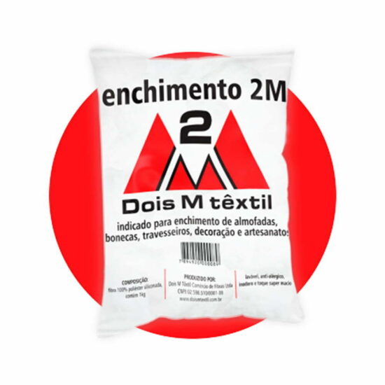 Enchimento Fibra Siliconada Oca Sintética 2M 1Kg - Virgem