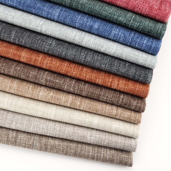 Tecido Suede Estampado Linen Look Várias Cores 142cm