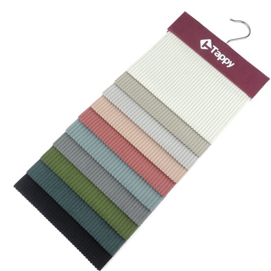 Mostruário Cascata Tecido Suede Veludo Cotelê Rift Tappy