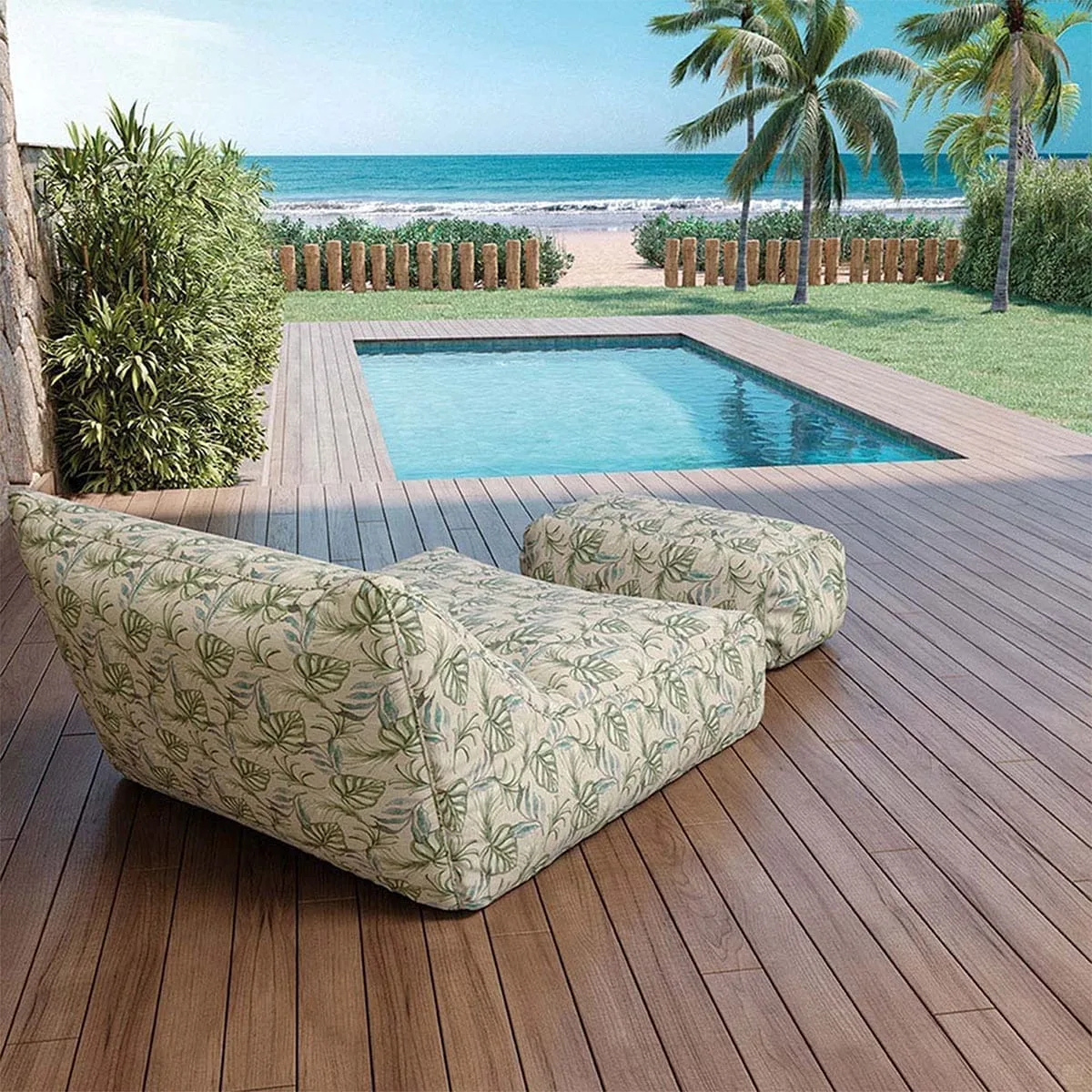 Tecido Acquablock Folhas® Impermeável Karsten 140cm - Imagem 8