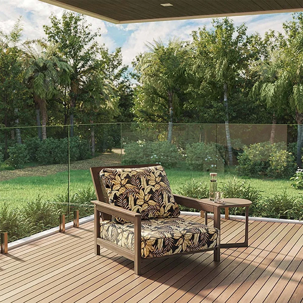 Tecido Acquablock Folhas® Impermeável Karsten 140cm - Imagem 5