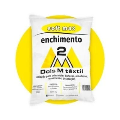Enchimento Fibra Siliconada Oca Sintética 2M 1Kg - Soft Max
