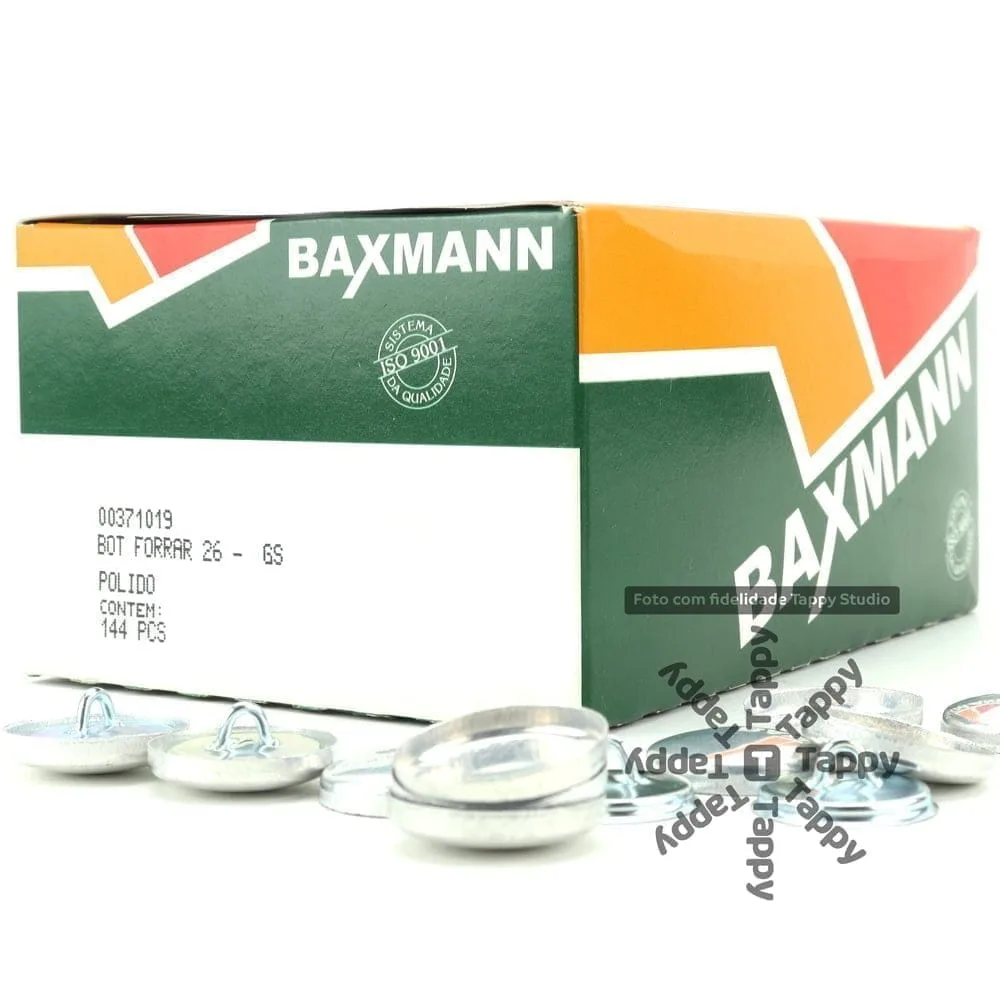 Botão de Forrar Baxmann Bombê para Capitonê - 26mm - Imagem 2
