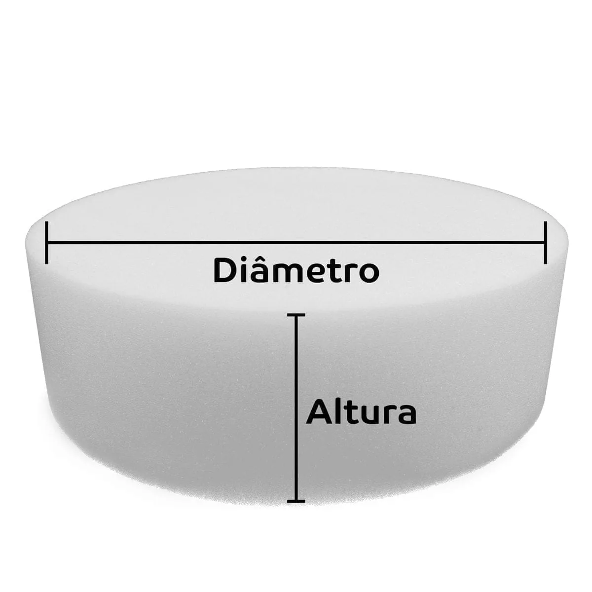 Espuma Sob Medida Redonda, Espuma D23 Inmetro - Imagem 3