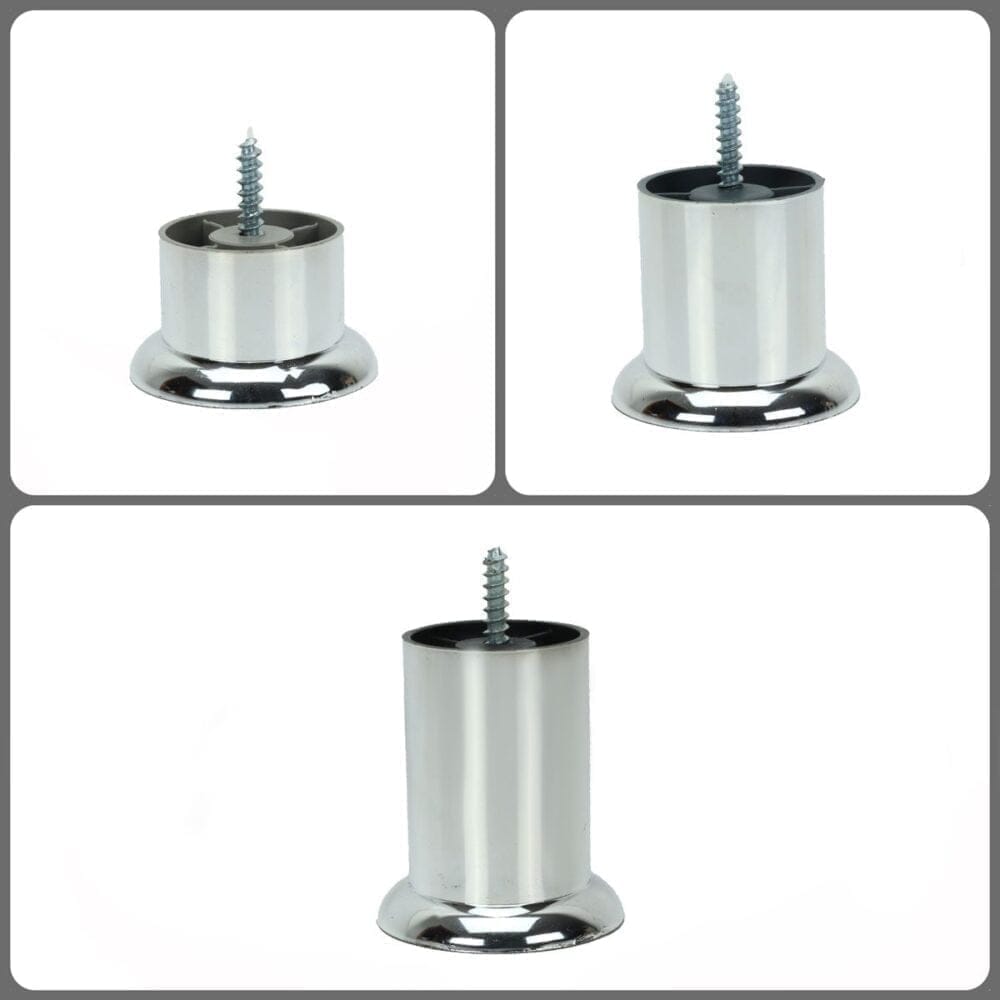 Pé Tubo de PVC Metalizado de 04cm, 06cm e 08cm