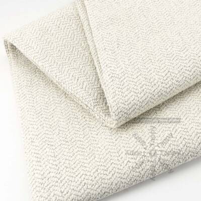 Tecido Bouclé Étienne Natural Off White ou Cinza Mescla 140cm