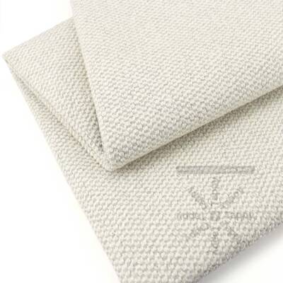 Tecido Bouclé Étienne Natural Off White ou Cinza Mescla 140cm