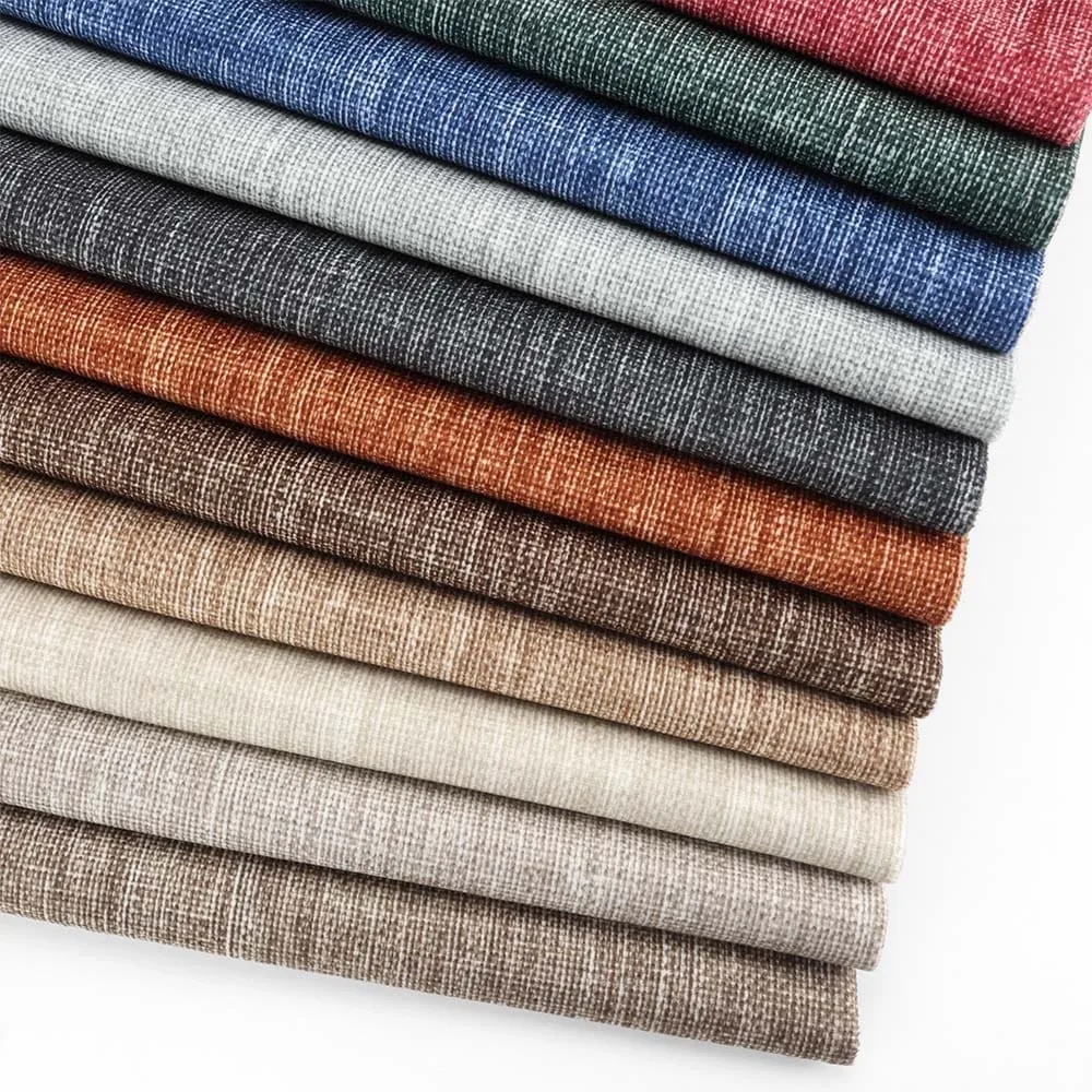 Tecido Suede Estampado Linen Look Várias Cores 142cm