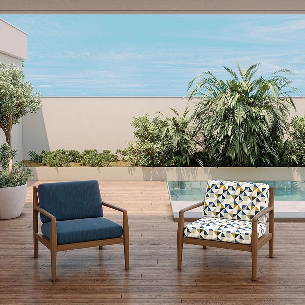 Tecido Acquablock Geométricos® Impermeável Karsten 140cm - Imagem 7