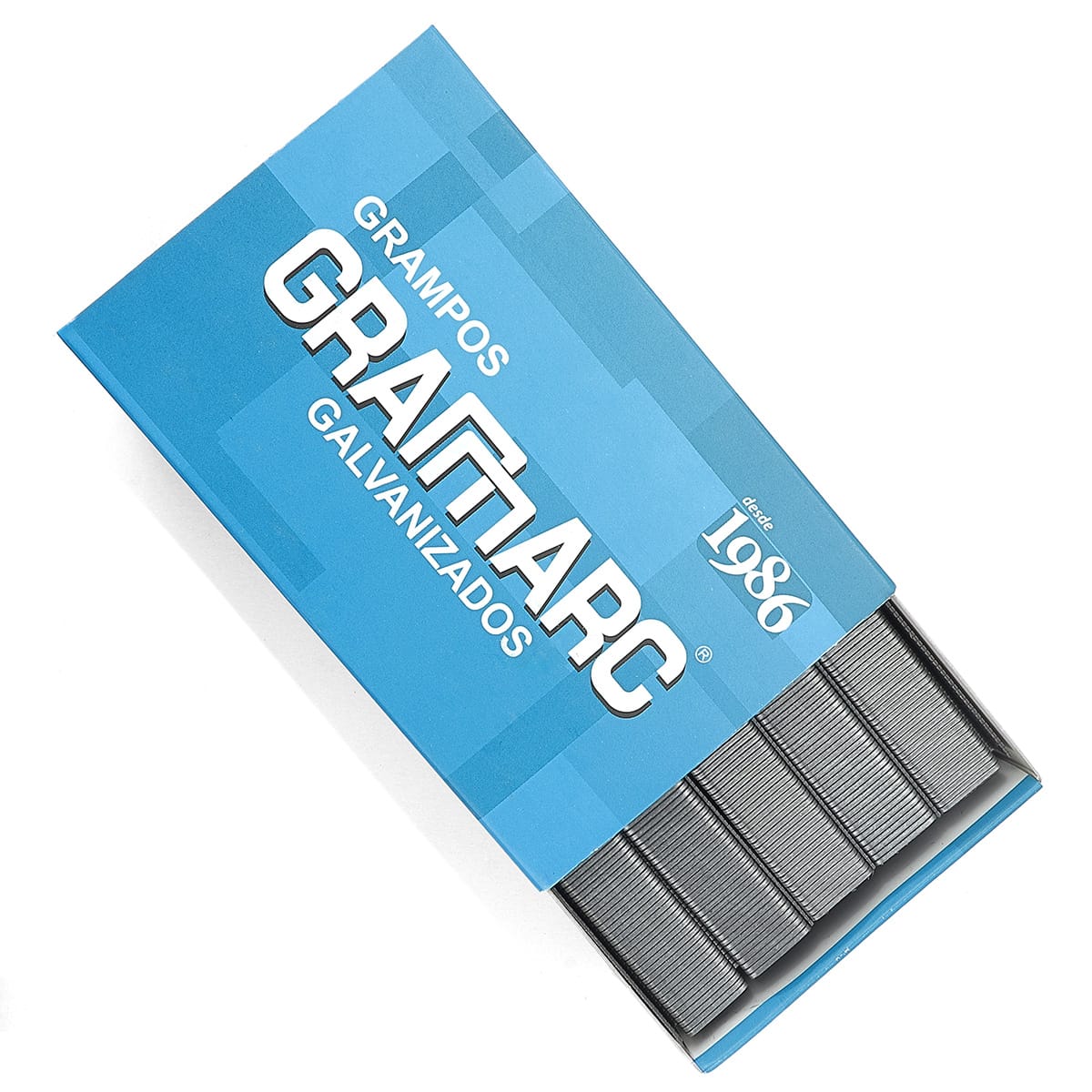 Grampo 80/08 de Aço Galvanizado Gramarc com 6.360 Unid. - Imagem 2