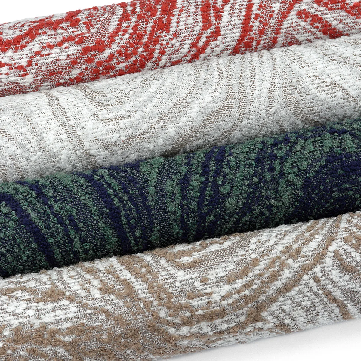 Tecido Bouclé Jacquard Impermeável Strati Várias Cores 140cm