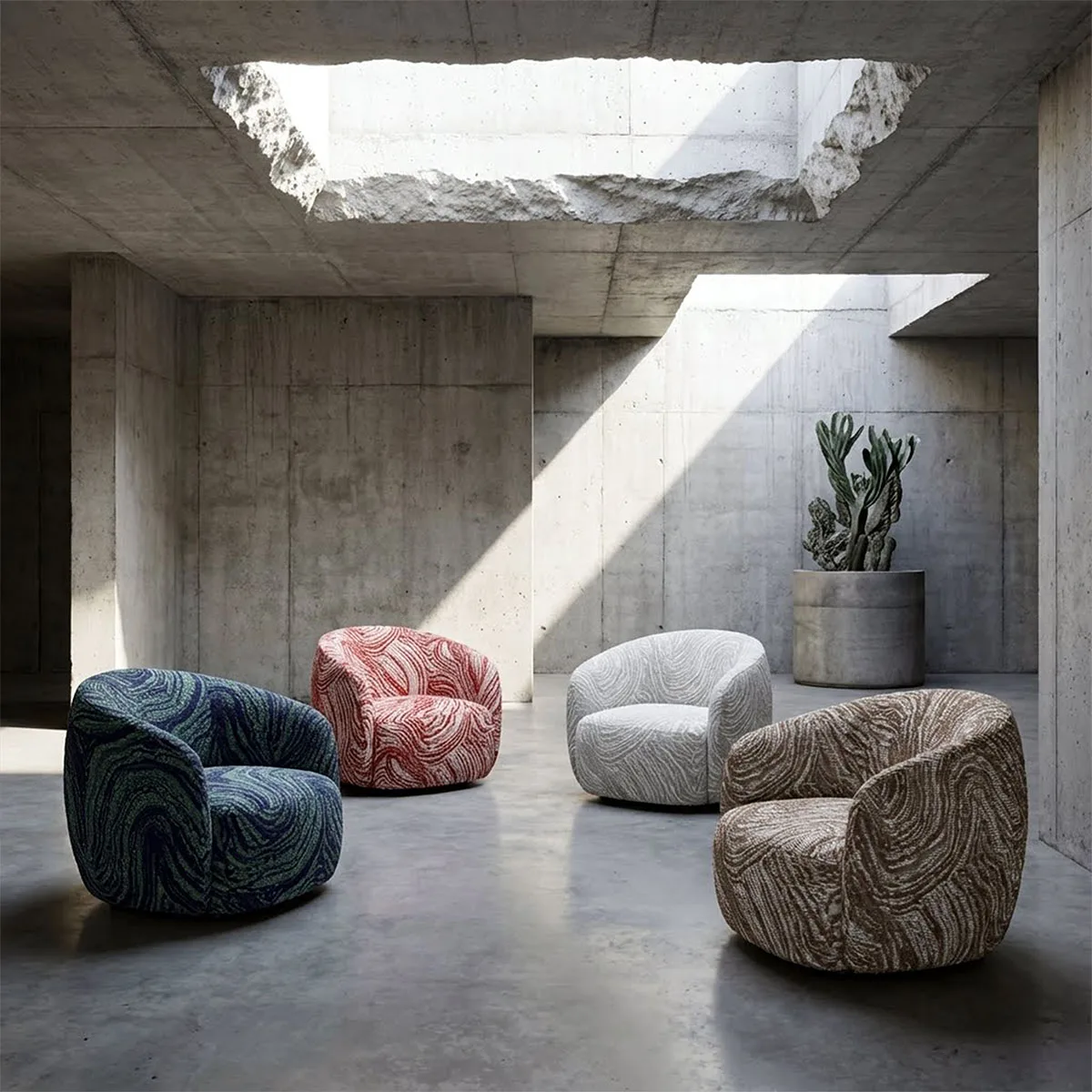 Tecido Bouclé Jacquard Impermeável Strati Várias Cores 140cm - Imagem 2